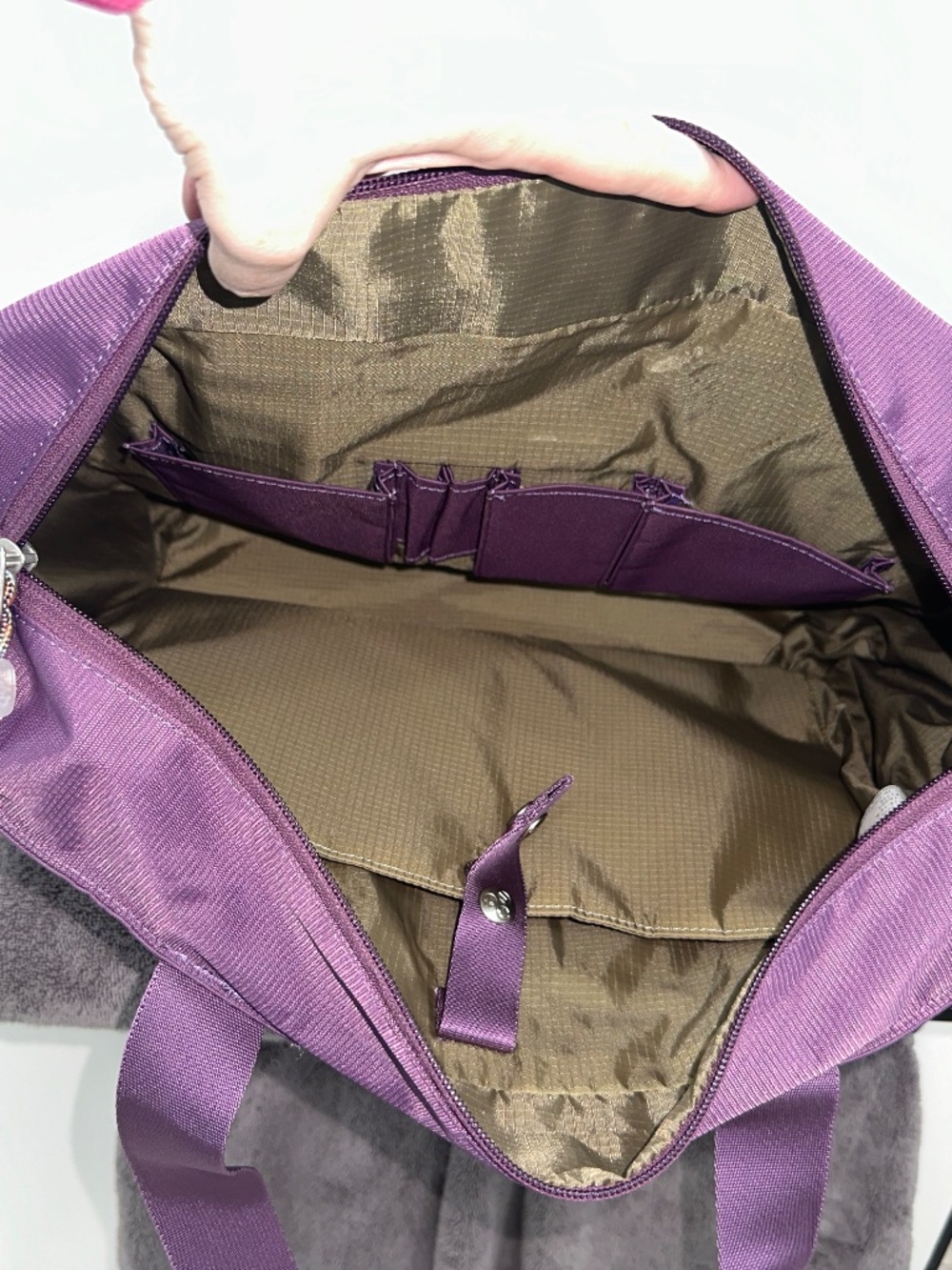 EUC eBags Computer Bag/Shoulder Tote in Eggplant Purple - Picture 8 of 12